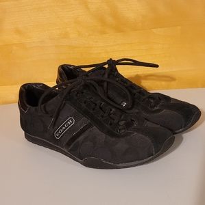 Coach Monogram Shoes Black Sz 7M